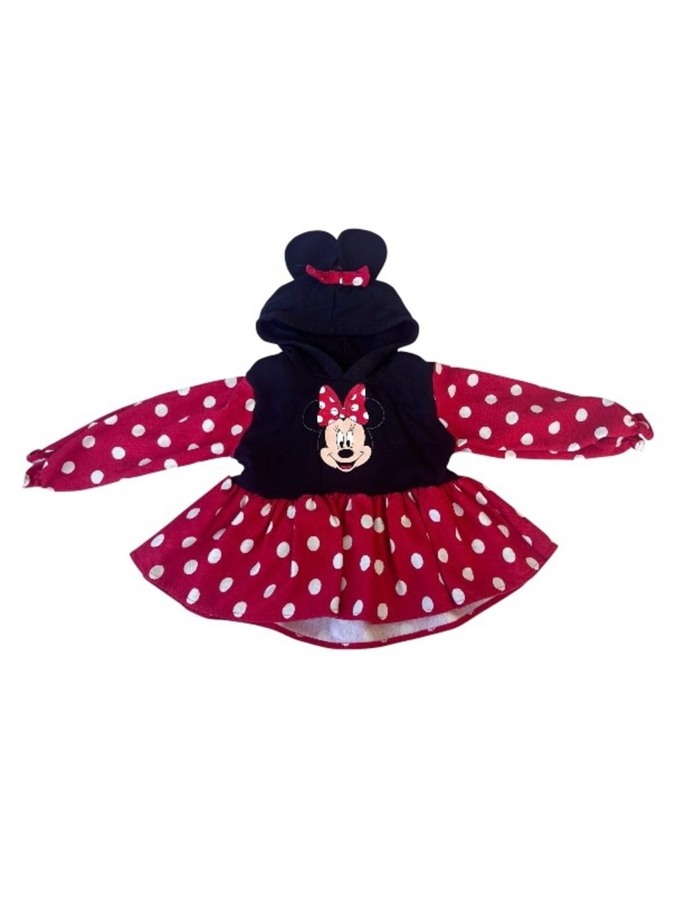 Vintage Minnie Mouse Polka Dot Hoodie Sweatshirt - NO SIZE LISTED (looks 2/3)
